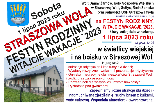 Plakat Straszowa Wola 2023