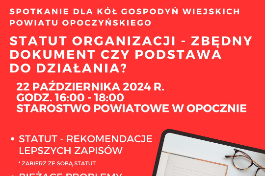 Spotkanie dla KGW Powiatu Opoczyńskiego