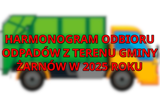 Harmonogram odbioru odpadów w 2025