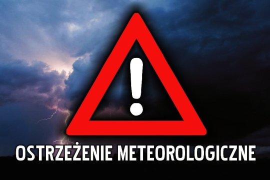 Ostrzeżenie - burze