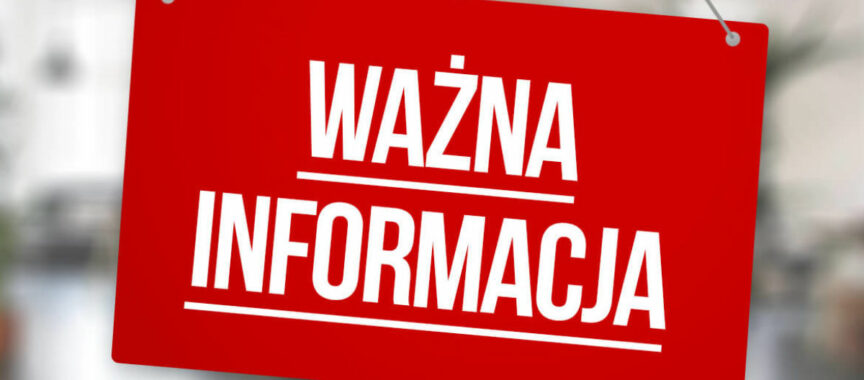 Ważna informacja