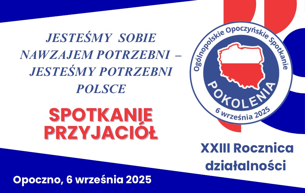 Ogólnopolskie Spotkanie Stowarzyszenia POKOLENIA - plakat