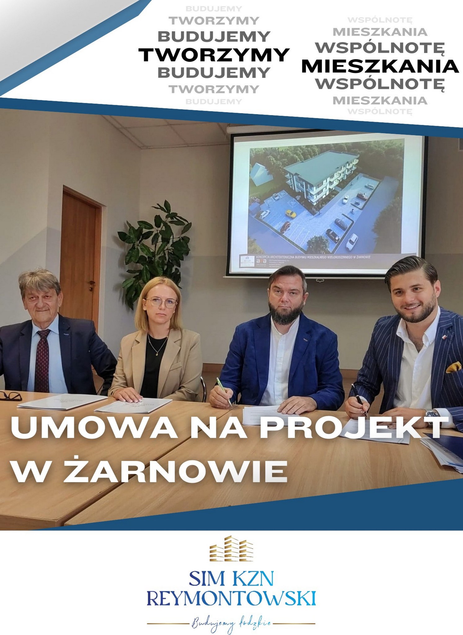 Blik mieszkalny w Żarnowie podpisanie umowy