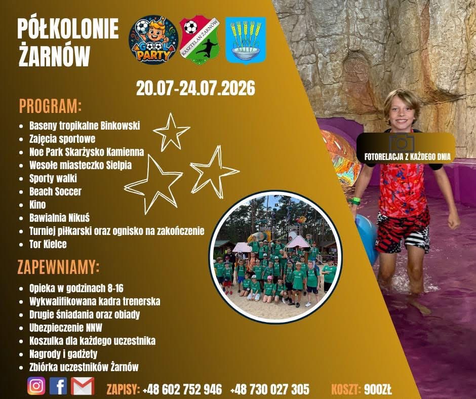 Półkolonie Żarnów - lato 2026