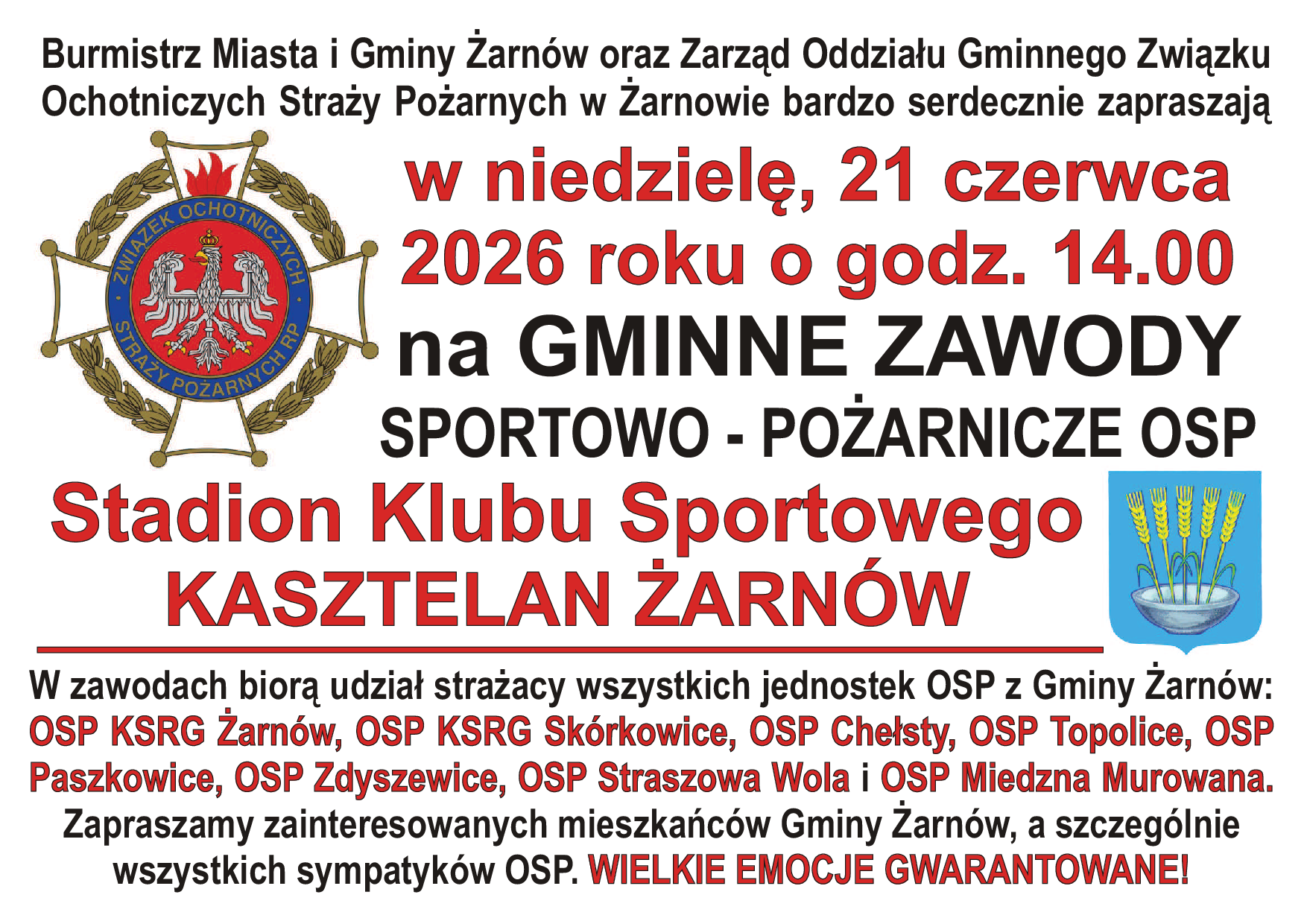 Zawody OSP 2026
